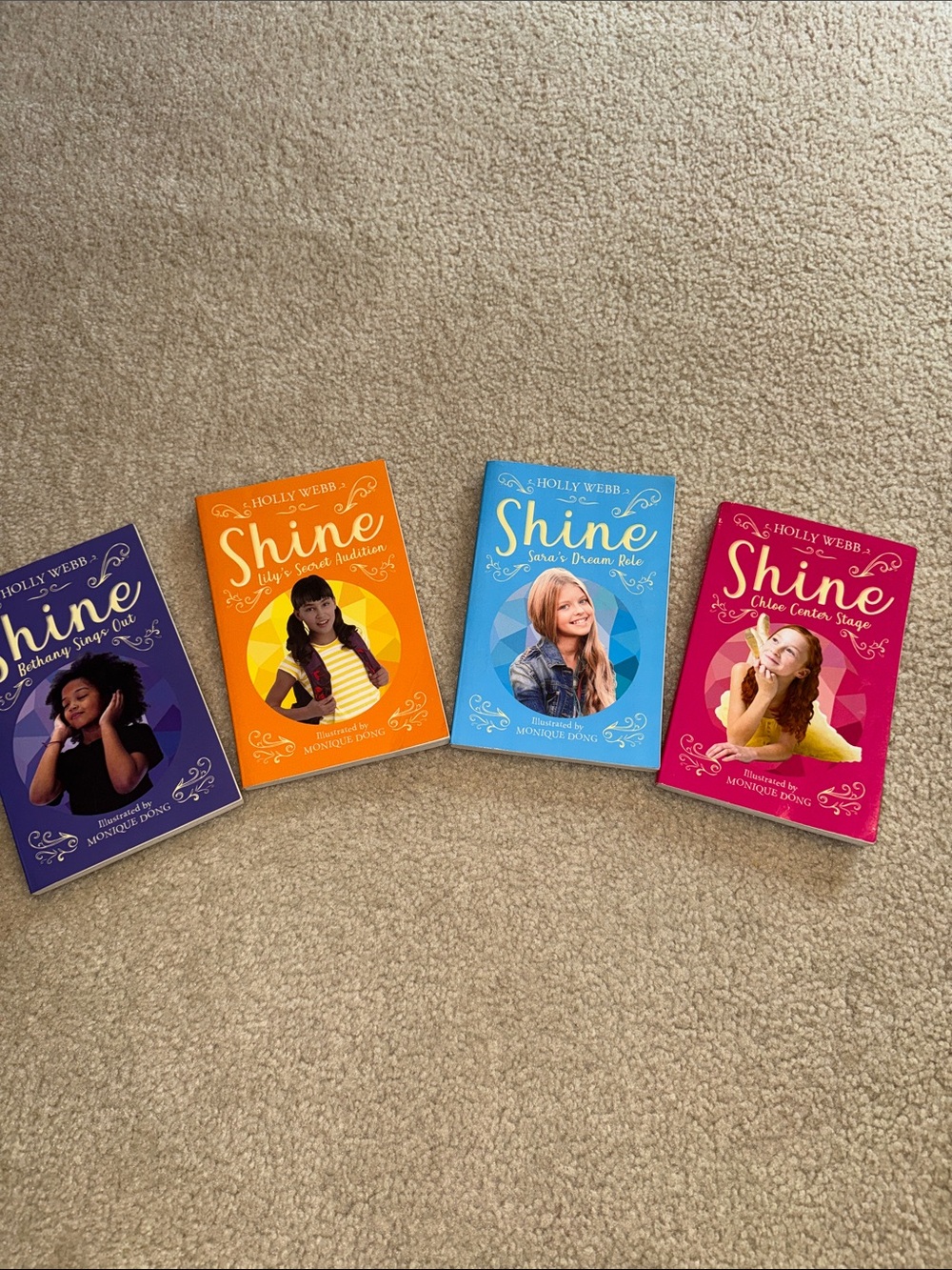 Shine Kids Book Set - Colorful Collection (Purple, Orange, Blue, Pink)